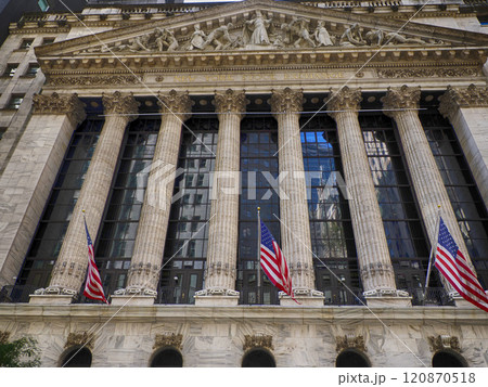 stock exchange building in new york 120870518
