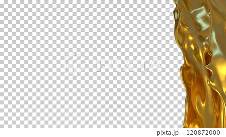 The Gold liquid splash png image 3d rendering. The Gold liquid splash png image 3d rendering. 120872000