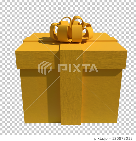 The Yellow gift box for celebration or holiday concept 3d rendering. 120872015