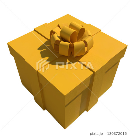 The Yellow gift box for celebration or holiday concept 3d rendering. 120872016