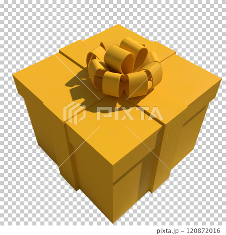 The Yellow gift box for celebration or holiday concept 3d rendering. 120872016