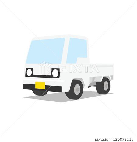 3Dポリゴン風イラスト 車29 軽トラック 3Dポリゴン風イラスト 車29 軽トラック 120872119