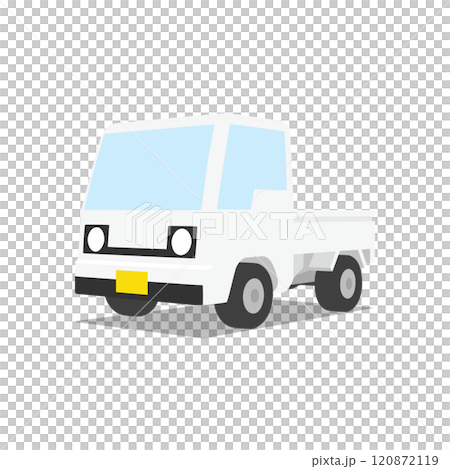 3D polygon style illustration car 29 light truck 120872119