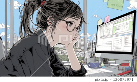 仕事のミスを注意され落ち込んでいる若い女性