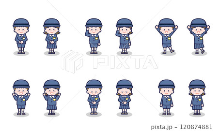 男女の幼稚園児 01 男女の幼稚園児 01 120874881
