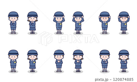 男女の幼稚園児 05 120874885