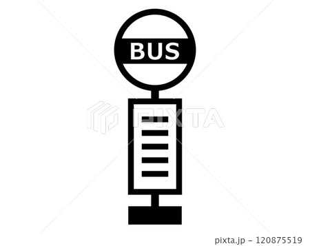 バス停のアイコン 120875519