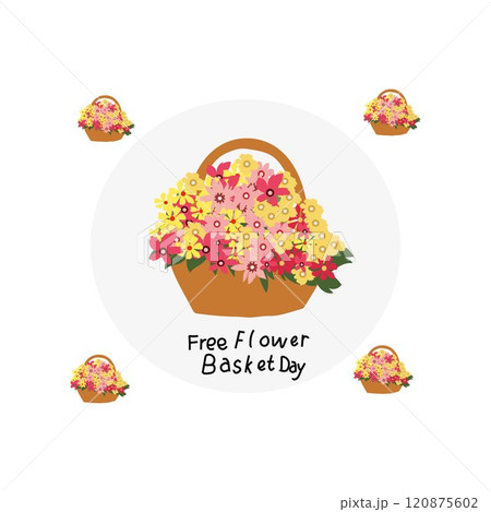 free flower Basket Day 120875602
