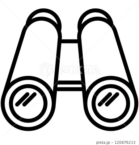 Binoculars line icon. Binocular outline vector sign, linear style pictogram. Symbol, logo illustration. Editable stroke. Binoculars line icon. Binocular outline vector sign, linear style pictogram. Symbol, logo illustration. Editable stroke. 120876213