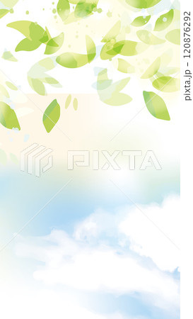 緑　グリーン背景イラスト 120876292