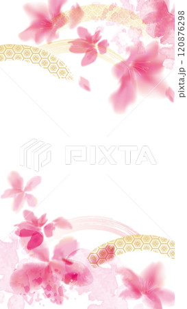 美しい桜の背景イラスト 美しい桜の背景イラスト 120876298