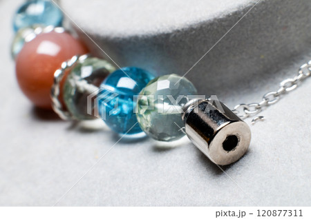 Close-up of a bracelet, a round decoration 120877311