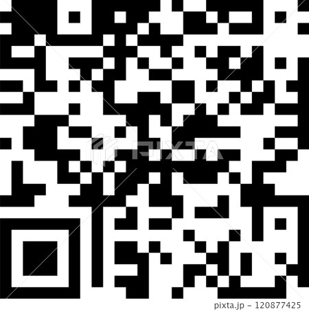 Black and white qr code representing digital data, enabling mobile scanning and providing quick access to information in a rapidly evolving technological landscape 120877425