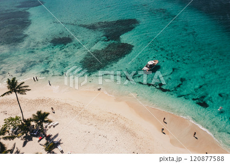 Tropical carribbean beach, aerial abstract background Tropical carribbean beach, aerial abstract background 120877588
