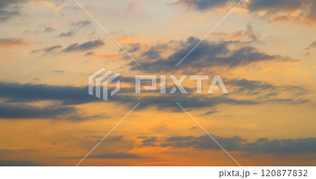 Sunrise sky with lighted clouds. Sunrise sky with lighted clouds. 120877832