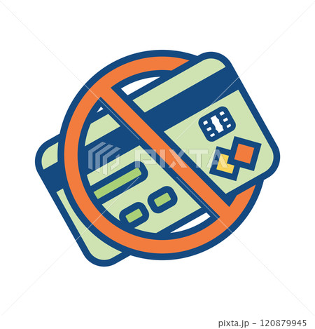 Credit Rating or Score Icon with Credit Card Check - Good or Bad Credit Idea 120879945