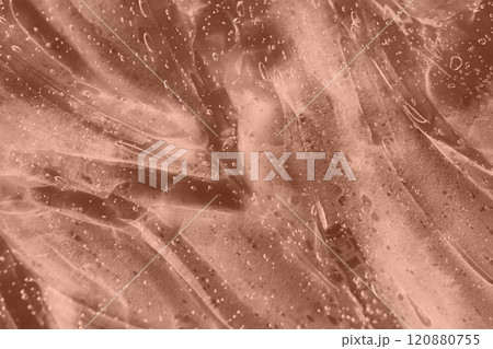 Abstract light mocha brown cosmetic gel serum background texture Abstract light mocha brown cosmetic gel serum background texture 120880755