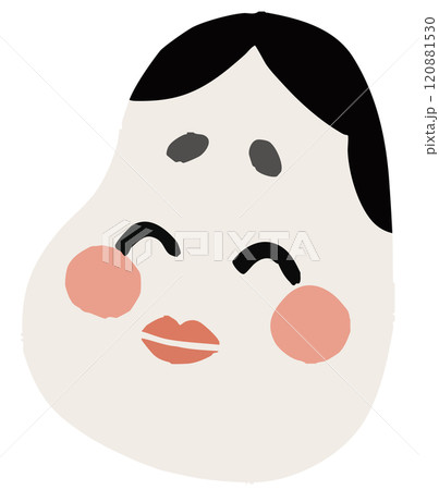 おかめのベクターイラスト 120881530
