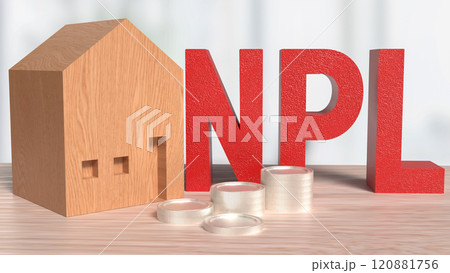 The Red NPL and House for DEBT or Property ...のイラスト素材 [120881756] - PIXTA