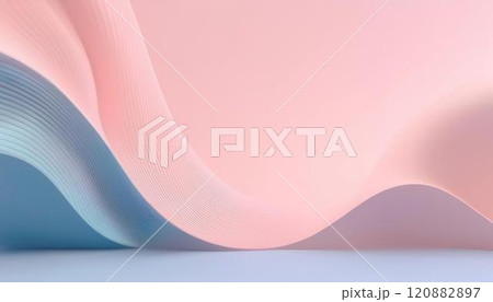 抽象的なパステルカラーのアート・デザイン背景素材イラスト 抽象的なパステルカラーのアート・デザイン背景素材イラスト 120882897