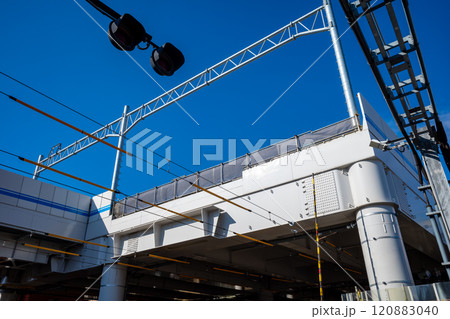 鉄道の高架化工事 東京都 東村山駅周辺 2024.11　b-1 120883040