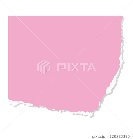 破れた紙の背景素材、色紙、画用紙 120883350