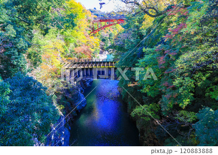 紅葉の水路橋1 紅葉の水路橋1 120883888