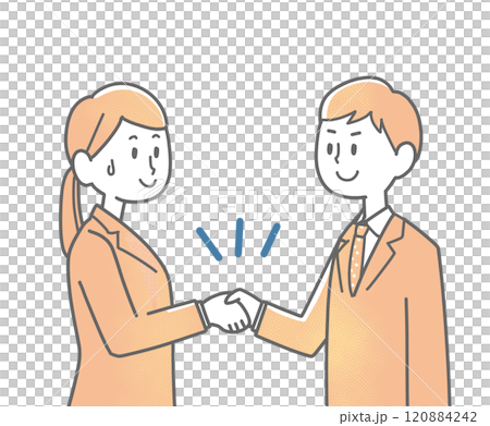 Employee who shakes hands 120884242