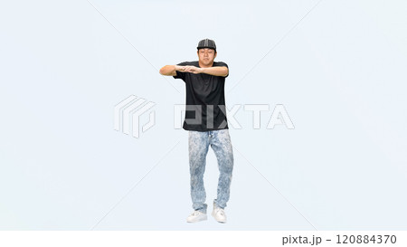 ダンスする男性ダンサーの全身写真 120884370