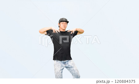 ダンスする男性ダンサーの全身写真 ダンスする男性ダンサーの全身写真 120884375