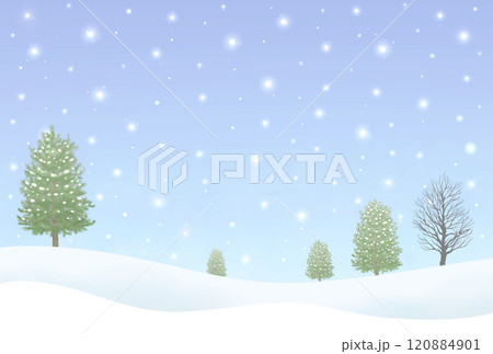 冬の風景 雪景色 冬の風景 雪景色 120884901