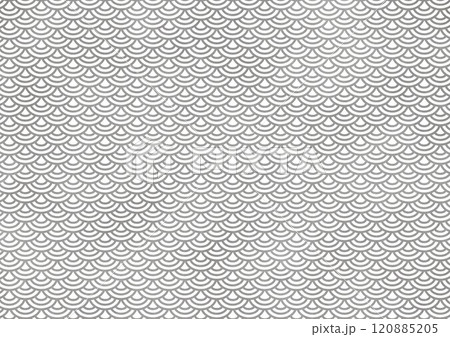 グレー色の鱗柄背景 グレー色の鱗柄背景 120885205