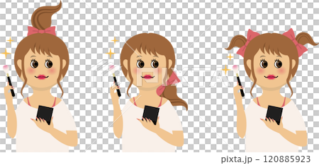 メイク女子 女性 人 メイク メイクアップ 挿絵 女の子 メイク女子 女性 人 メイク メイクアップ 挿絵 女の子 120885923