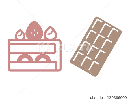ケーキ＆チョコレート　アイコン 120886000