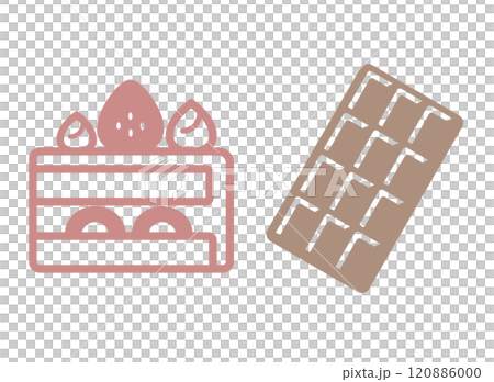 ケーキ＆チョコレート　アイコン 120886000