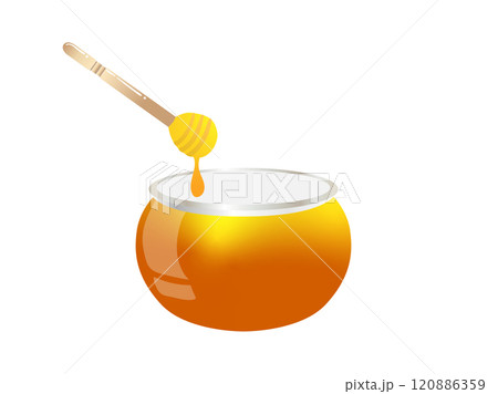 風邪や喉に良い、はちみつ 120886359