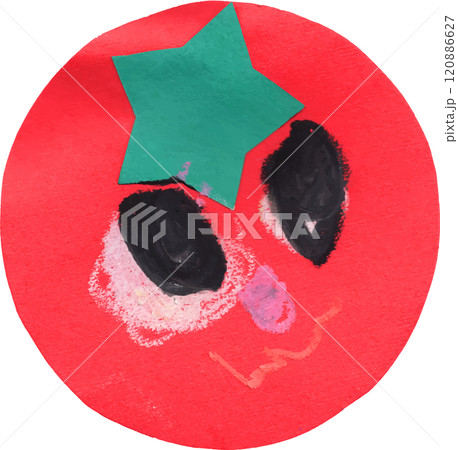 子供の制作したトマト 120886627