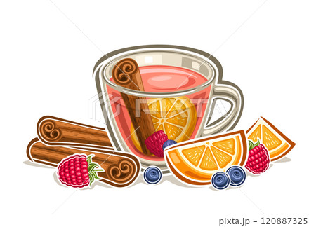 Vector logo for Fruit Tea 120887325