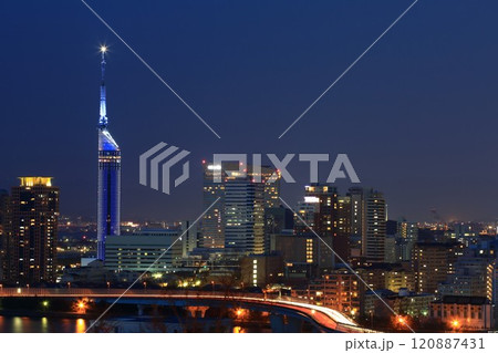 福岡タワーの夜景 福岡タワーの夜景 120887431