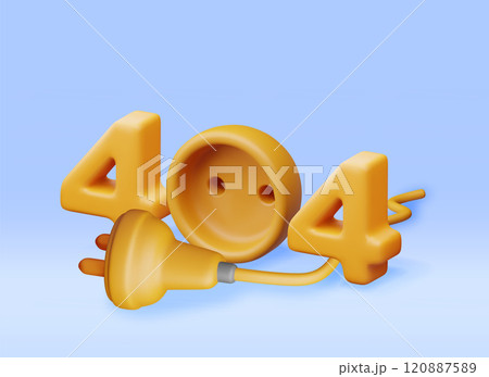 3D electric plug with 404 digits 120887589