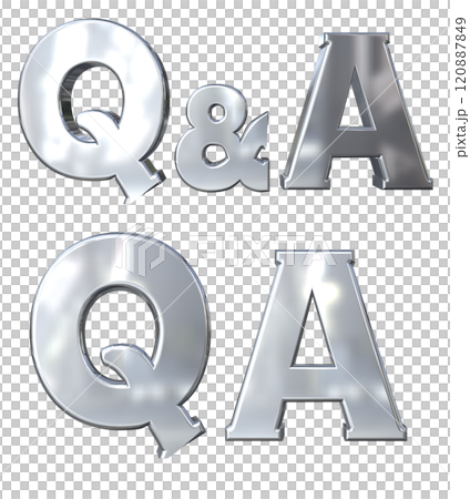 3DCG人物「Q&A閃光」銀、銀 120887849