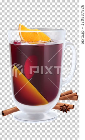 Warm elixirs flowing with flavors ignite cozy autumn evenings and festive gatherings under a starlit sky. Generative AI 120887926