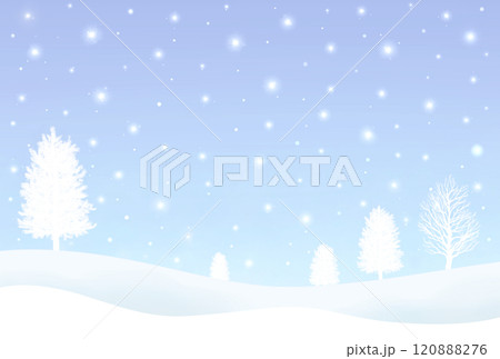 冬の風景　雪景色 120888276