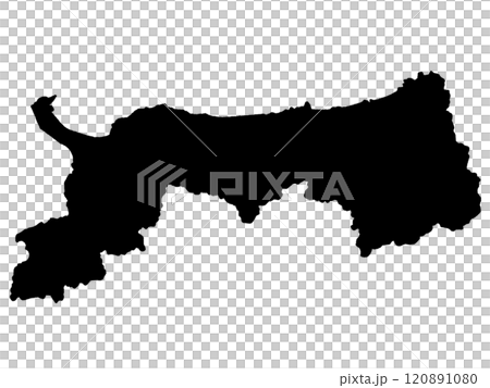 鳥取縣中國地區略顯寬鬆的輪廓 鳥取縣中國地區略顯寬鬆的輪廓 120891080