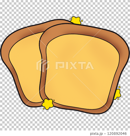 The illustration of a white bread The illustration of a white bread 120892046