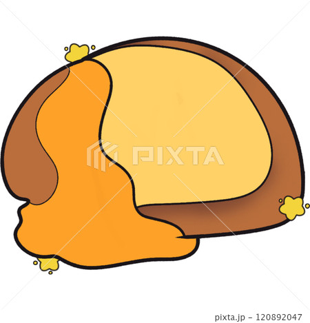 The illustration of a white bread The illustration of a white bread 120892047