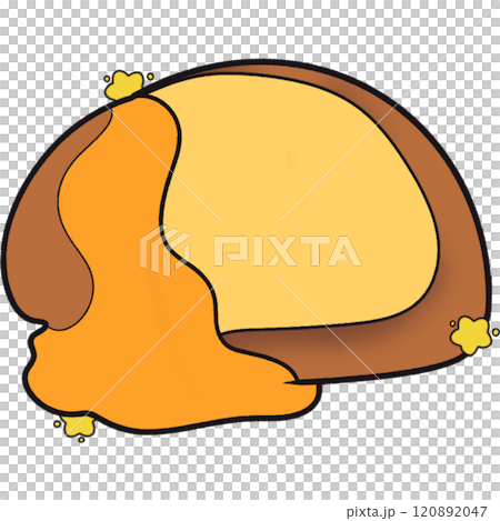 The illustration of a white bread The illustration of a white bread 120892047