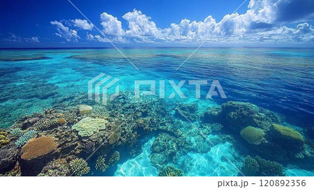 【風景・壁紙】美しい海 120892356