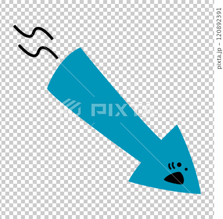 リスクと不足が招く投資失敗:ビジネスの衰退を表す減少・下がる株価の矢印・アローイラスト素材 リスクと不足が招く投資失敗:ビジネスの衰退を表す減少・下がる株価の矢印・アローイラスト素材 120892391