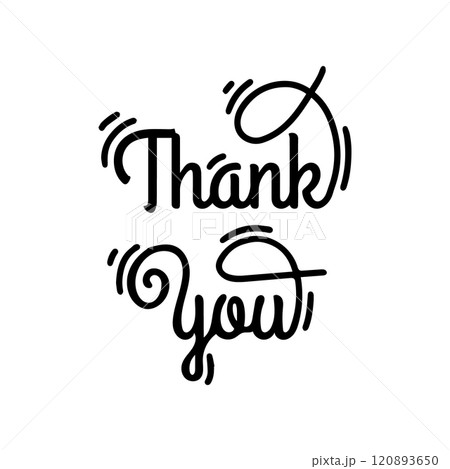 Thank you day. Handwritten lettering thank you. Doodle style. Vector illustration of a thank you card. Thank you day. Handwritten lettering thank you. Doodle style. Vector illustration of a thank you card. 120893650